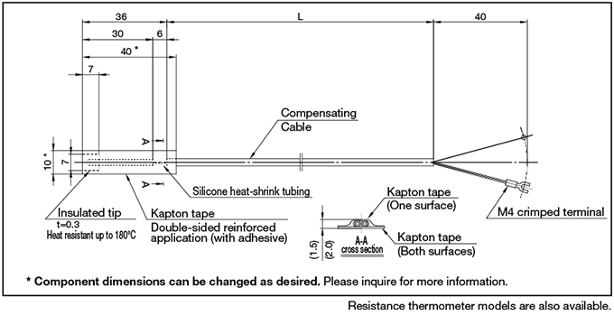 THERMOCOUPLE SHEET Typical Shape Image